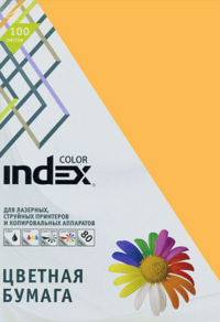 Color paper Index Color, 80 g / m2, A4, orange, 100 sheets