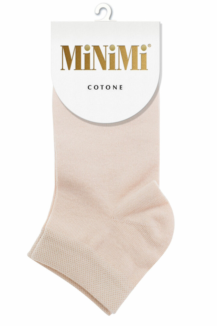 Women's socks MiNiMi MINI COTONE 1201 beige 39-41
