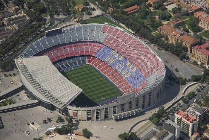 Rating of the largest stadiums in the world