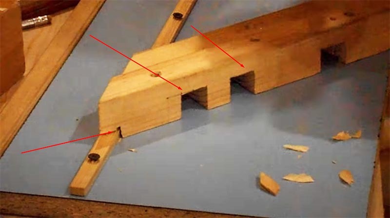 Bottom cutouts allow you to fix the workpiece with clamps
