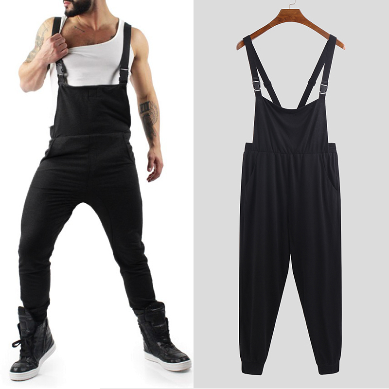 Work Delivery-jumpsuit voor heren Slim-fit jumpsuit met bretels met bretels Test