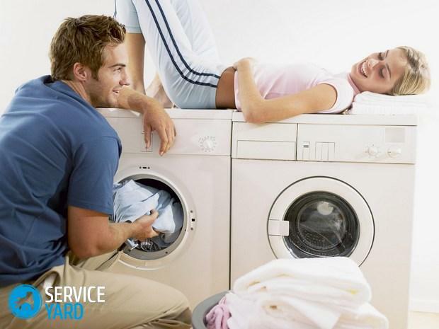Vaskemaskine er lang sletning - årsager