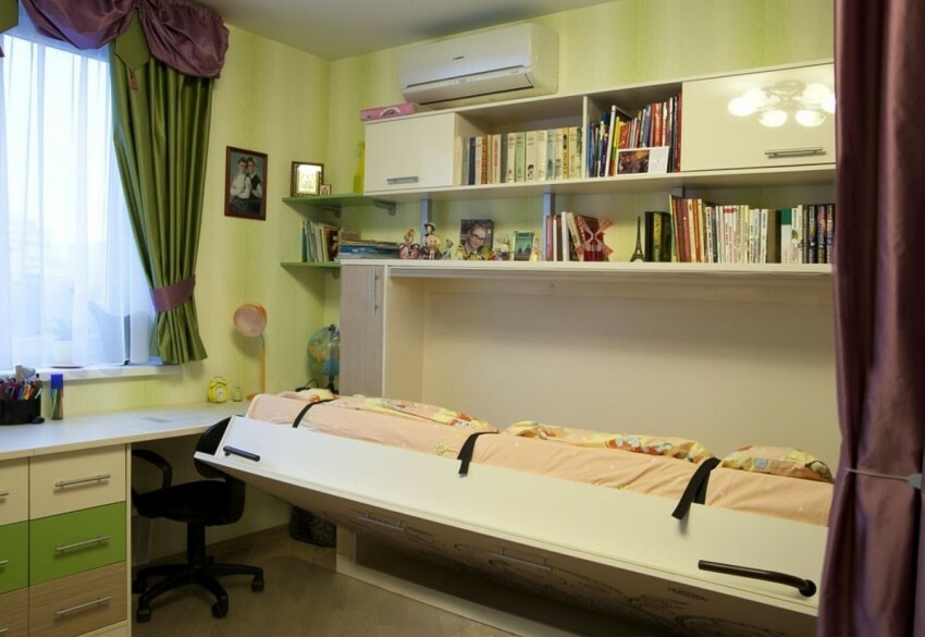 Pokoj pro teenagera s transformační postelí
