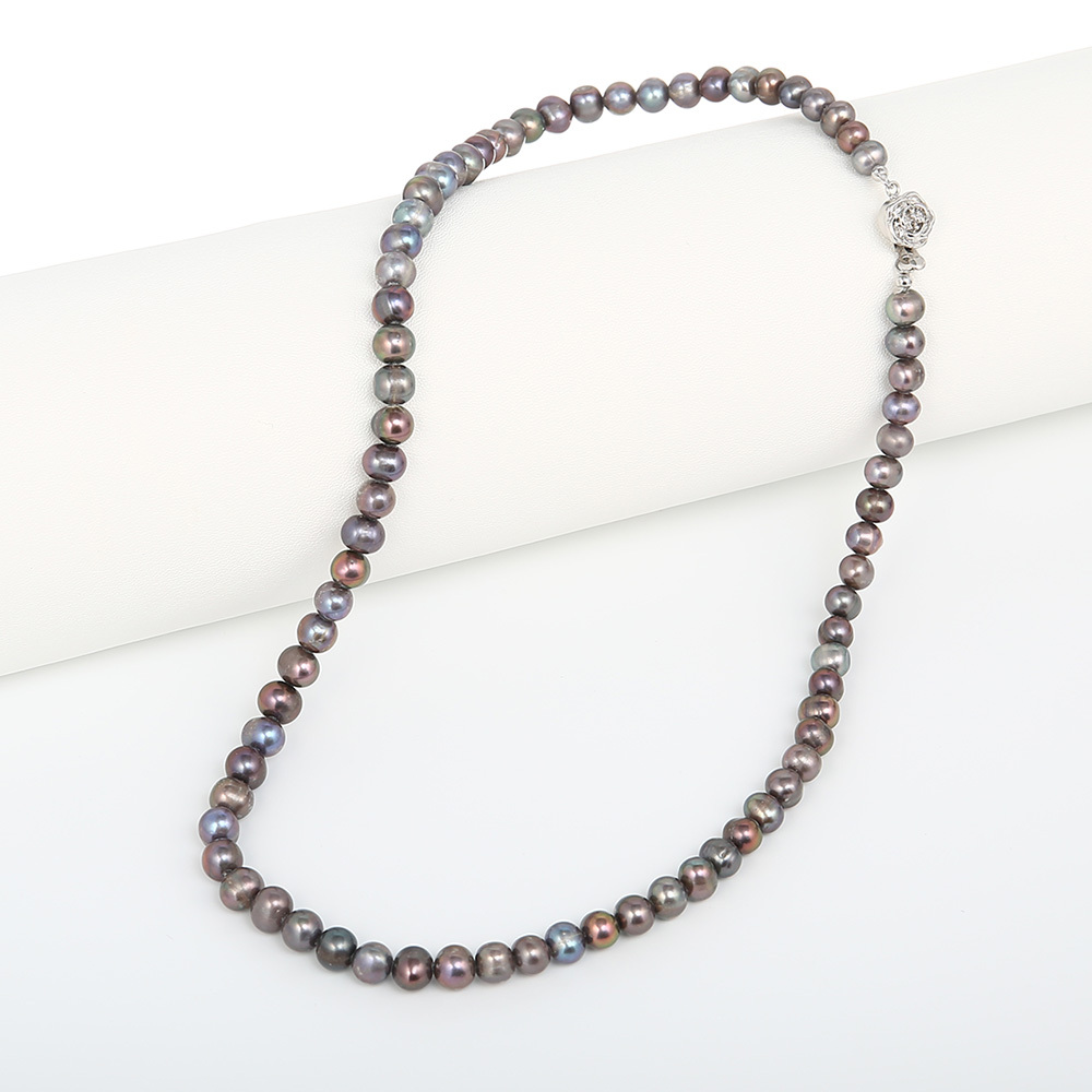 Perline My-bijou nero perla 48 cm