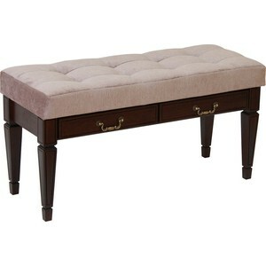 Bench Furniture Vasco V 98N with drawer dark brown / platinum