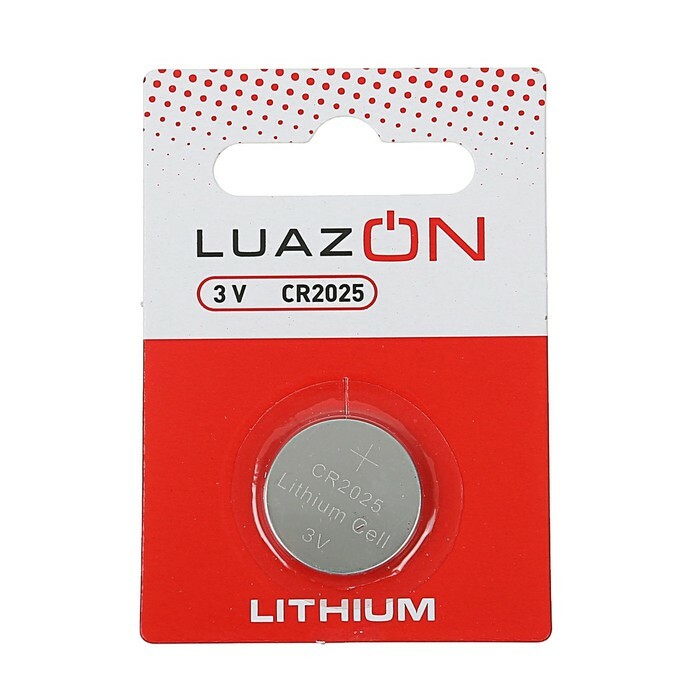 סוללת ליתיום Luazon, CR2025, שלפוחית, 1 יחידה.