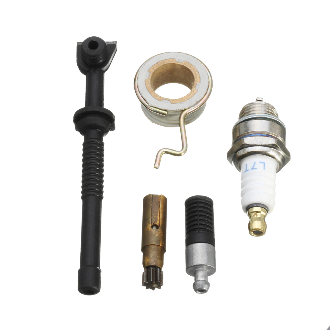 Oil Filter Pump Serrated Line Hose Screw Spring Spark Plug for STIHL MS180 MS170