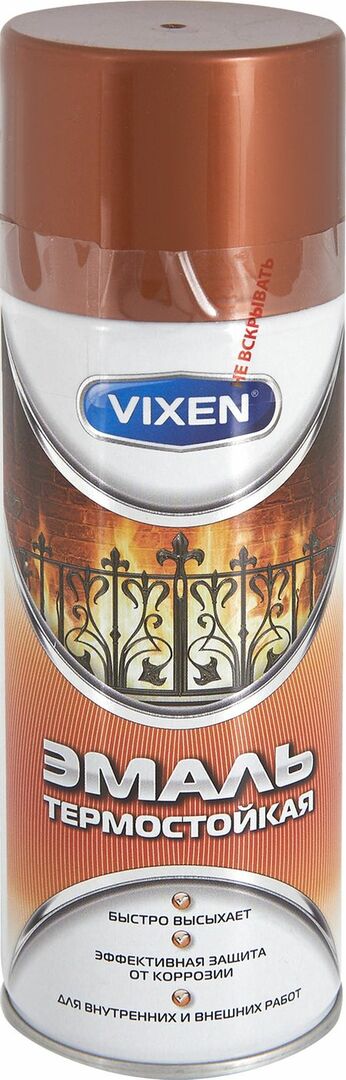 Smaltovaný aerosol tepelně odolný Vixen 500 ml barevná měď