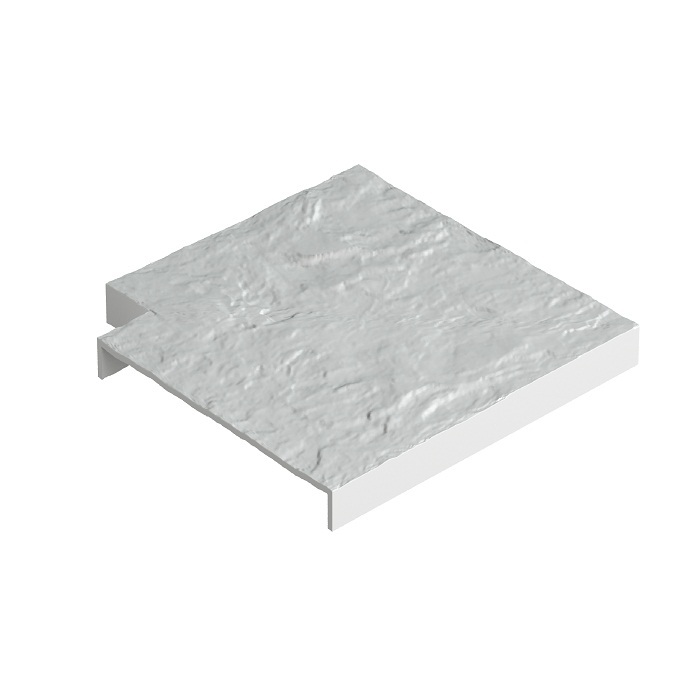 Listello angolare per cordolo Docke Bianco 132x132 mm