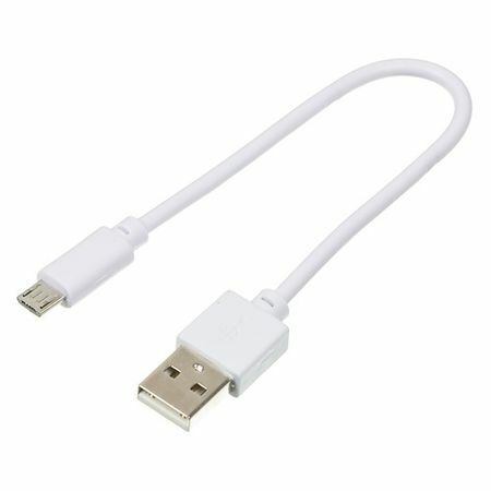 Cabo DIGMA USB A (m), micro USB B (m), 0,15m, branco