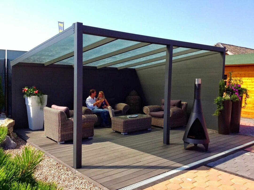 Polycarbonate gazebos for giving photos of beautiful design solutions