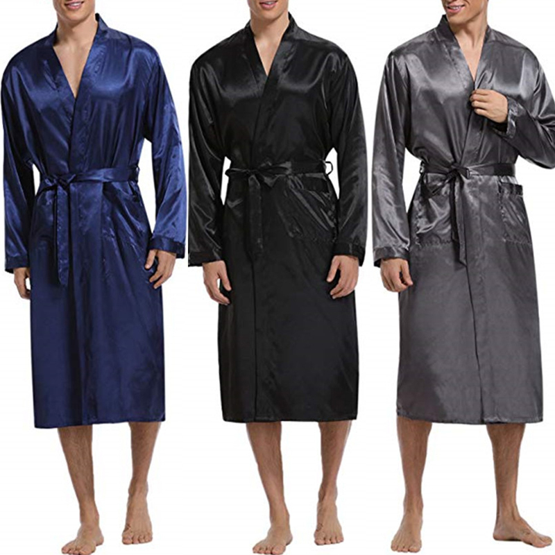 Men's # and # nbsp; Comfortable # and # nbsp; Mid # and # nbsp; Long # and # nbsp; Bathrobe # and # nbsp; Lightweight pajamas