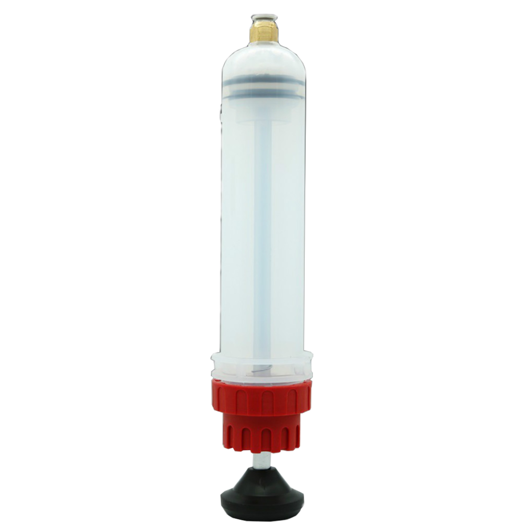 Syringe for filling the liquid extractor with a volume of 200 cc Cm. Pump Vacuum transmission with manual suction Oil