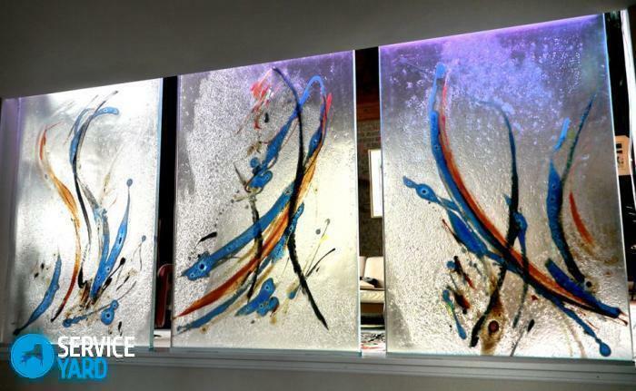 Decorative glass by own hands