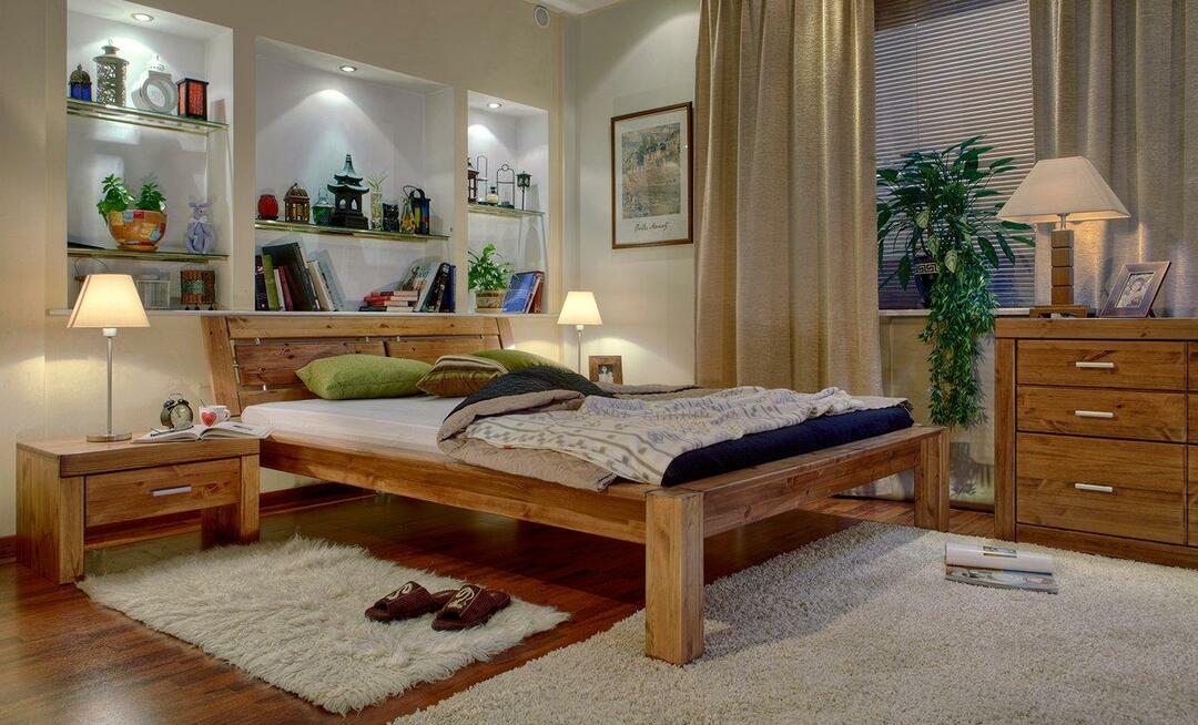 nočné stolíky do spálne vyrobené z dreva