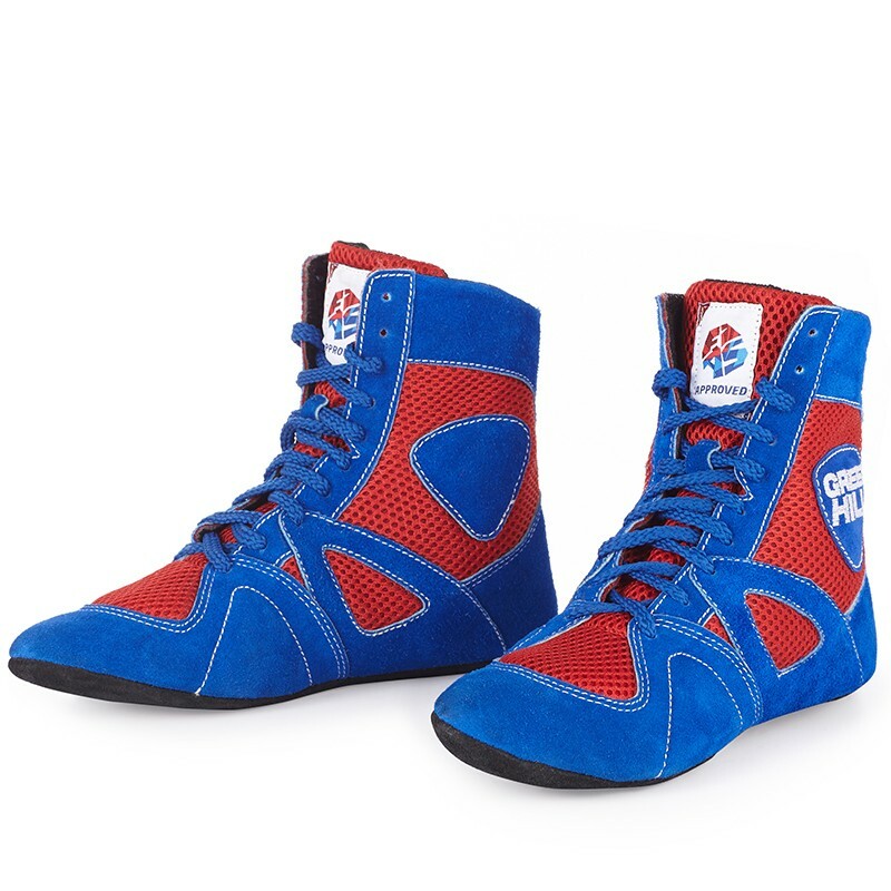 נעלי היאבקות סמבו גרין היל WS-3040T-BL כחול-אדום