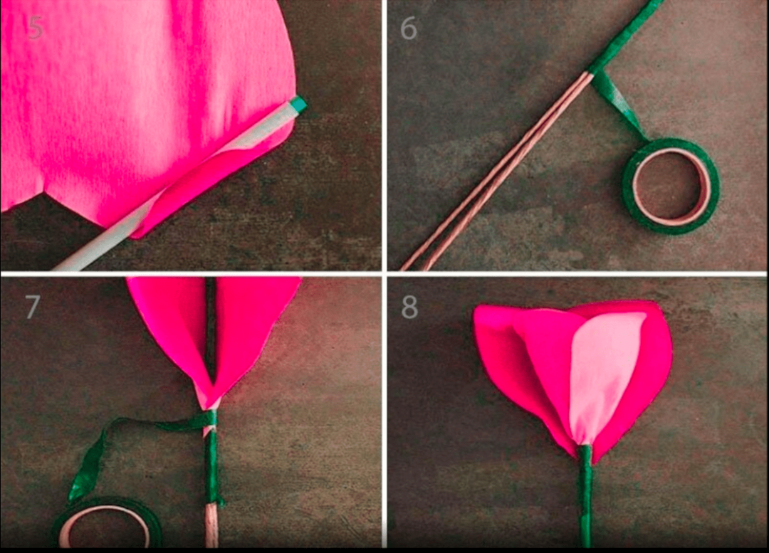 Comment faire une grande fleur en papier ondulé étape par étape