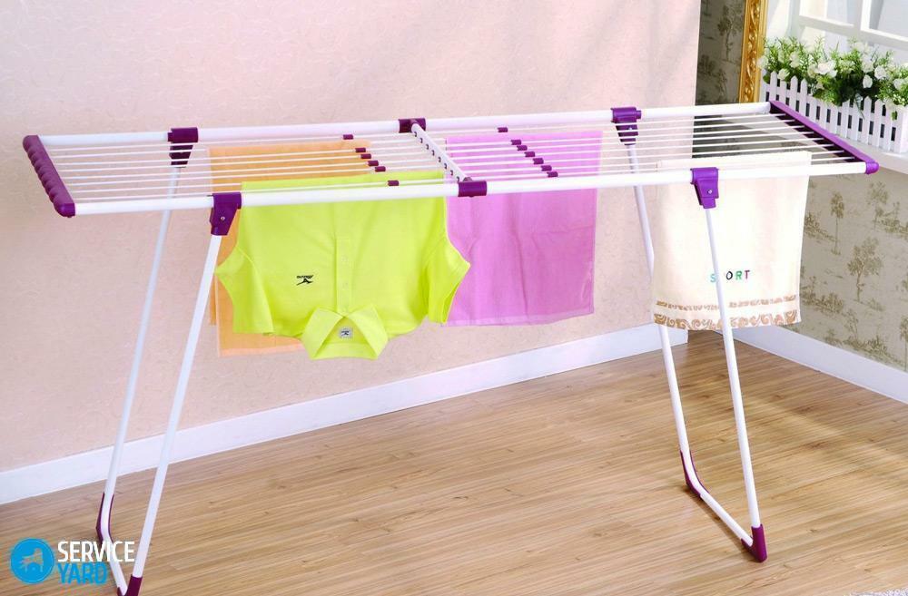 Chão secador de roupa