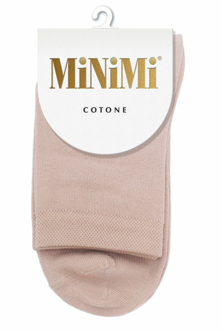 Women's socks MiNiMi MINI COTONE 1202 beige 35-38