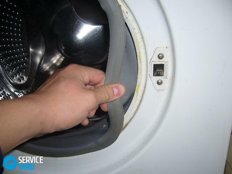 Replacement of rubber bands on the washing machine