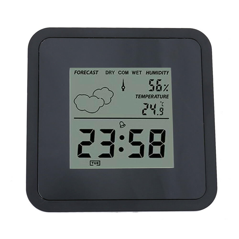 Digitale hygrometer TS-S66 Thermometer 0 ℃ - 60 ℃ Elektronische thermometer met kalender en alarmfunctie