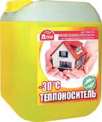 Heat carrier Comfort House -30 ethylene glycol 10 kg (yellow)
