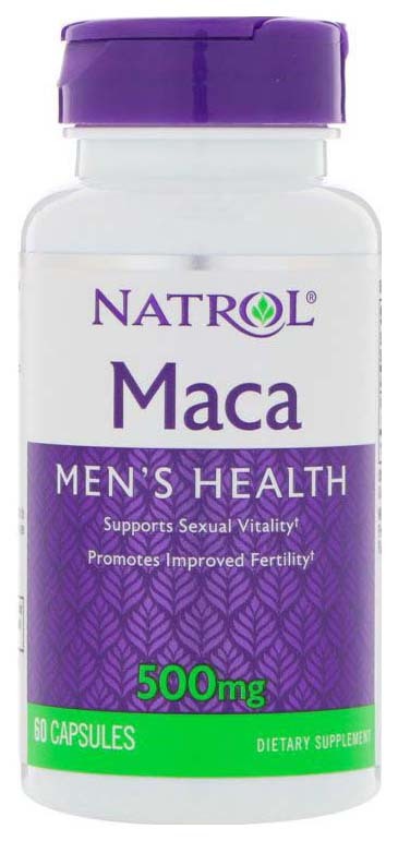 Natrol Maca 500 mg voor mannen 60 capsules