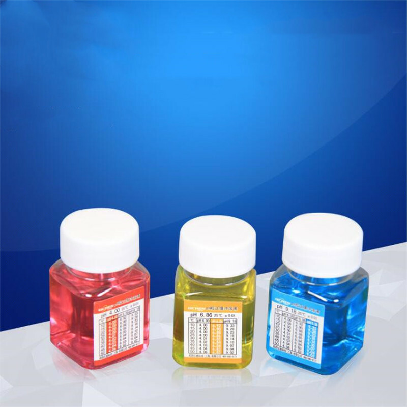 50 ml PH 4.00/6.86/9.18 PH Tampon d'étalonnage Liquide Solution tampon Calibrateur d'acidomètre