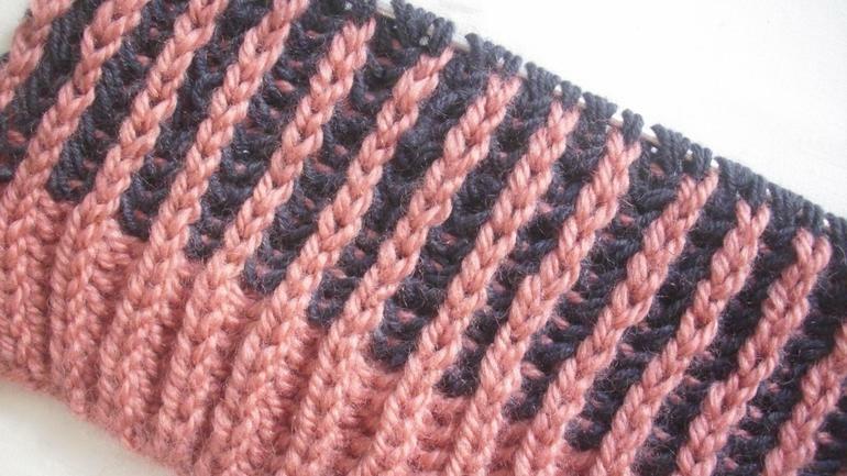Instructions on how to knit English gum: needles knitting pattern scheme for beginners