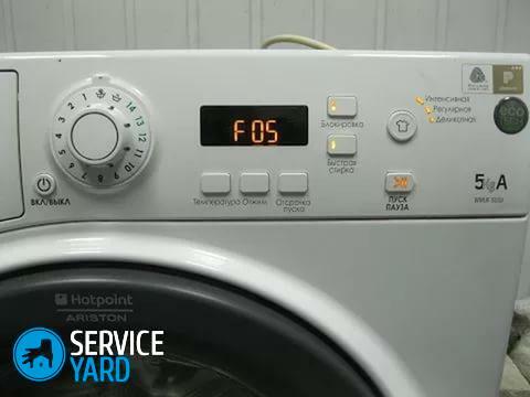 Stroj za pranje rublja Ariston - pogreška f 08
