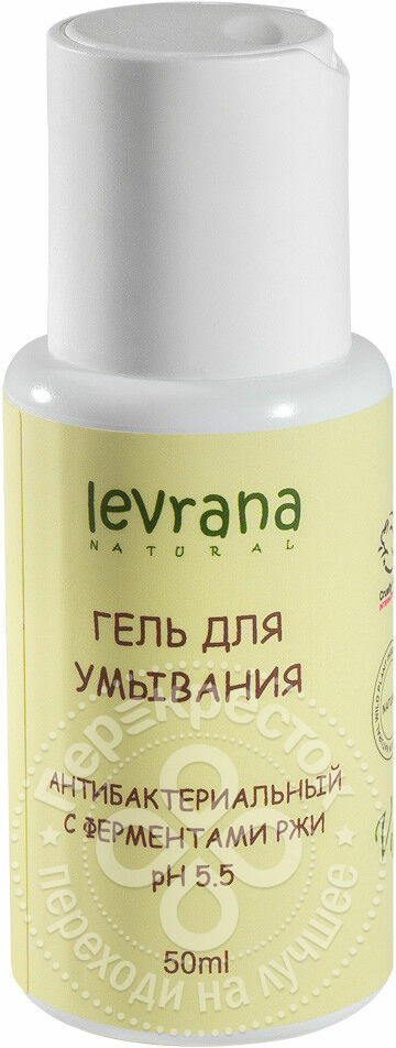 Gel voor het wassen van Levrana Antibacterieel met rogge-enzymen 50ml