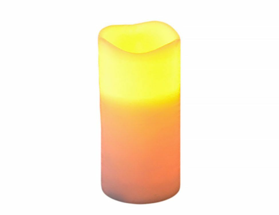 Cera de vela para lâmpada de 15 * 7,5 cm em creme com baterias 372656
