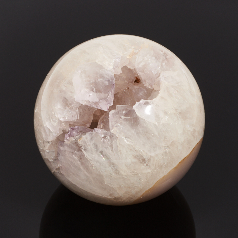 Ball Geode Achat grau 7,5 cm