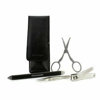 Grooming Kit: Nail Clippers + Ansiktshårsaks + Nail Cleaner + Splinter Remover 4pcs