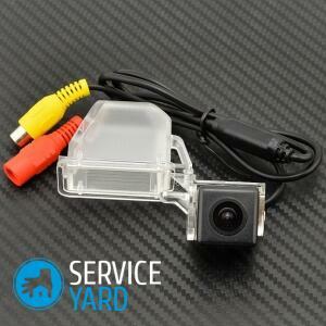 How to connect the rear view camera to the radio?