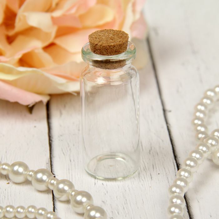 The basis for creativity and decoration - bottle with cork, 8 ml