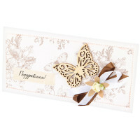 Dekorativer Umschlag Madame Butterfly