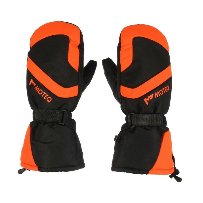 Zimske rukavice BOBER crne, narančaste, L