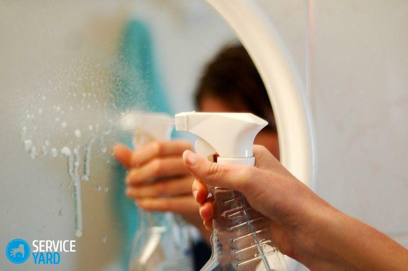 Niż do mycia lustra bez rozwodów w warunkach domowych?