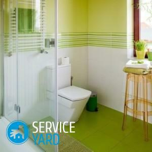 Design de banheiro em tons verdes
