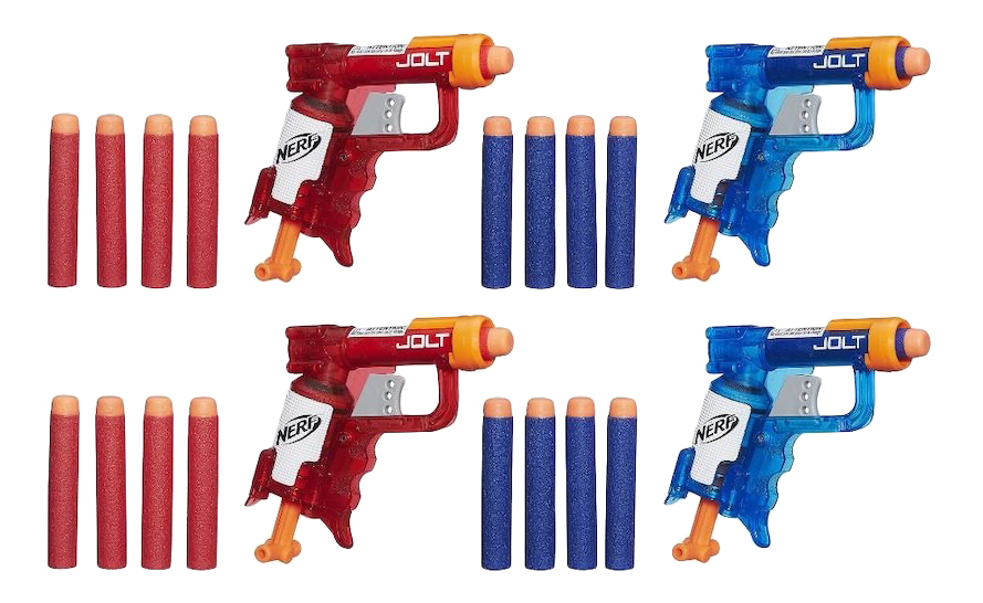 Blaster Nerf N-Strike Elite Sonic Fire and Ice Jolt Team Pack of Four A7957