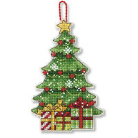 Cross Stitch Kits Dimensões Decoração. Árvore de Natal, 7,6x12 cm, art. 70-08898