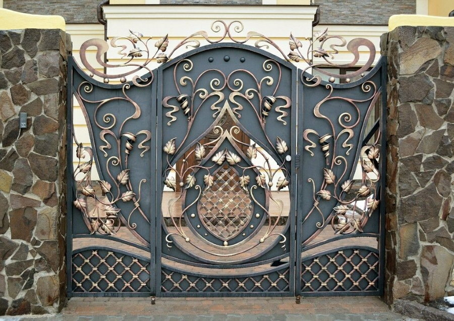 Beautiful wrought metal gate