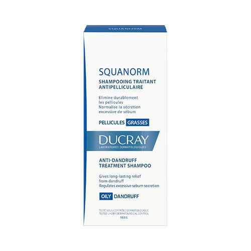 Squanorm šampon za mastno prhljaj 200 ml (Ducray, prhljaj)