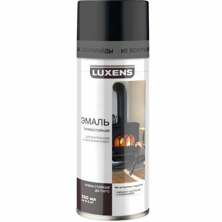 Žáruvzdorný smalt Luxens barva černá 520 ml