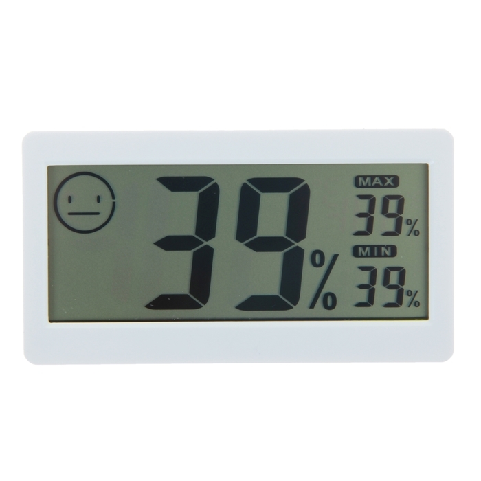 Elektronisk termometer med hygrometer (DC206), batteridriven, plast