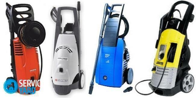 High pressure washer selection