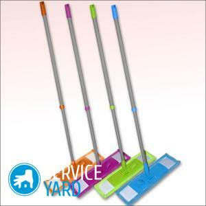 Mop for washing windows with telescopic handle