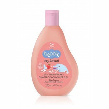 Shampoo e gel de banho 2 em 1 Bebble My Friend com aroma de morango, 250 ml