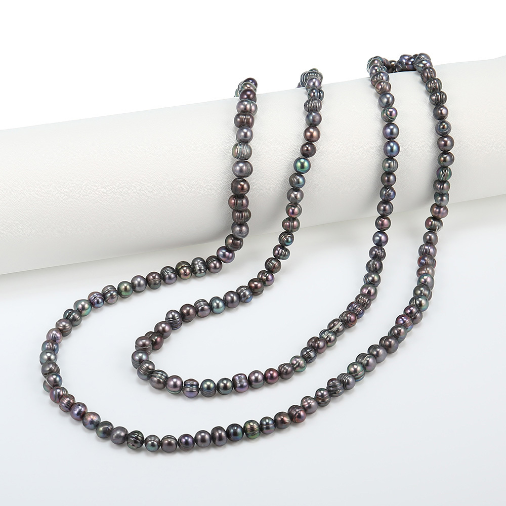 Perline My-bijou nero perla 158 cm